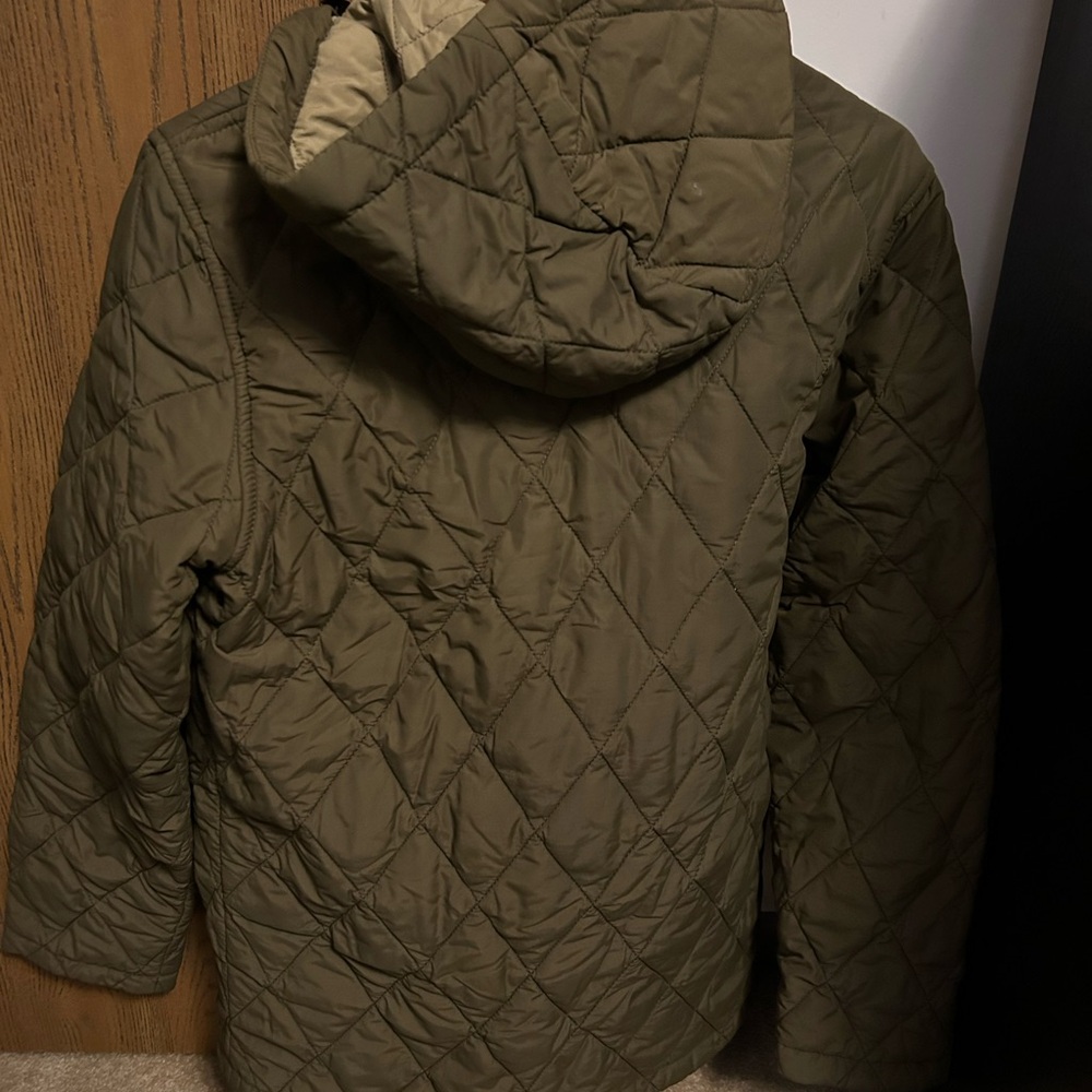 J Crew Olive Quilted Jacket - Picture 5 of 6
